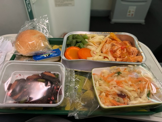 питание на борту Ethiopian Airlines